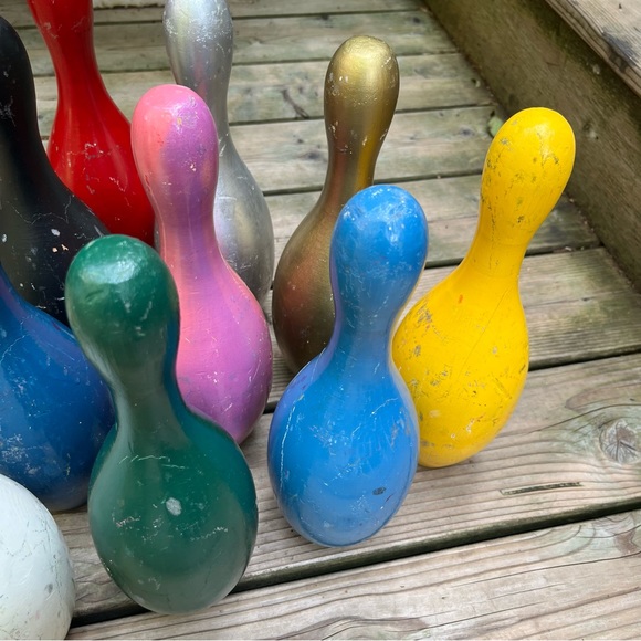 Vintage Wood Bowling Pin - Picture 5 of 7